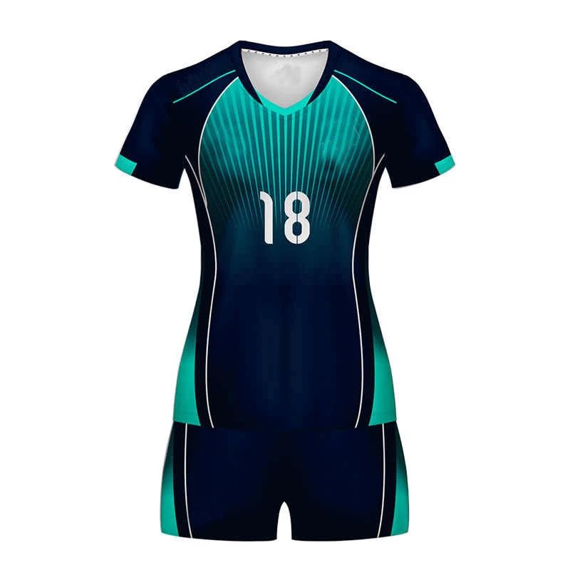 Customized Latest Fashion Design Volleyball Jersey Sublimation Women  Sleeveless Volleyball Uniforms