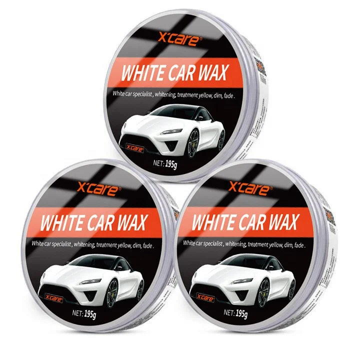 Белая автомобильная краска, восстанавливающий блеск, Сияющий Держатель, цветной выцветающий защитный полировочный воск 195 г