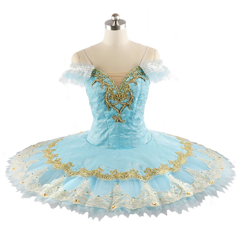 Professional 12 Layers Stage Performance Wear Blue Ballet Tutu