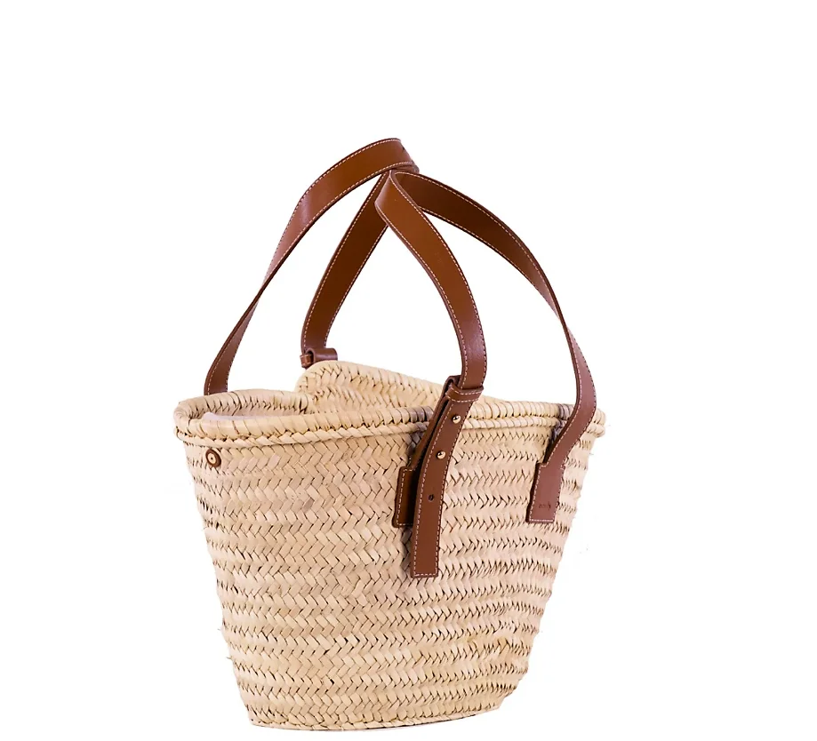 Straw Bag Straw Basket Natural Bag Beach Bag Moroccan Handmade Moroccan ...