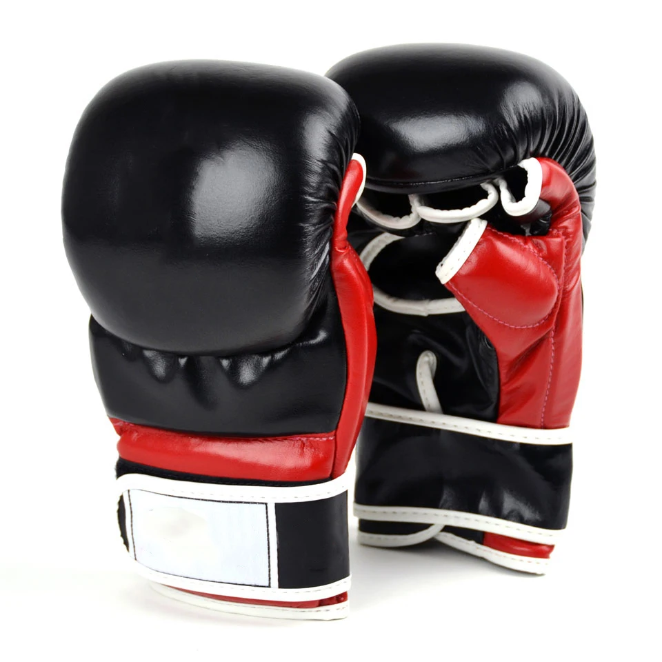 Personalised MMA Boxing Gloves Sparring Professional/Training Leather UFC Glove 