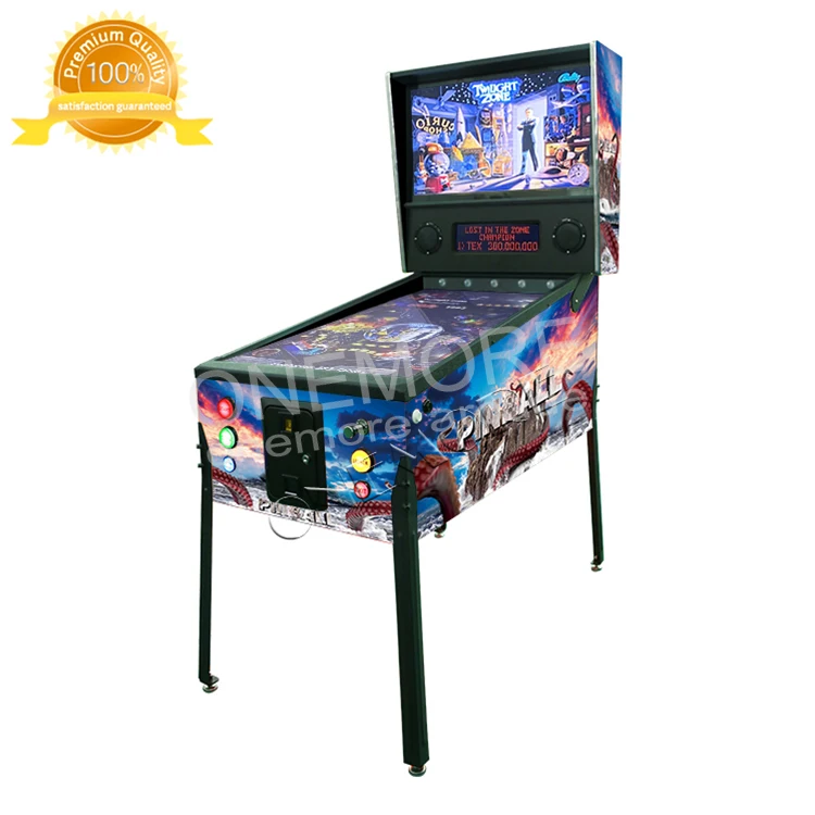 Vintage Coin Operated Pinball Machine, Retro Game for Indoor