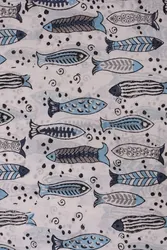 Индийская детская ткань с ручным принтом этническая вуаль для бега обивка санганьери модной