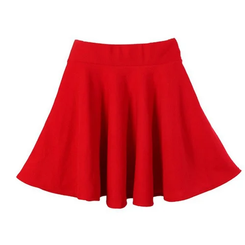 Women Custom Mini Flared Skirts Red ...
