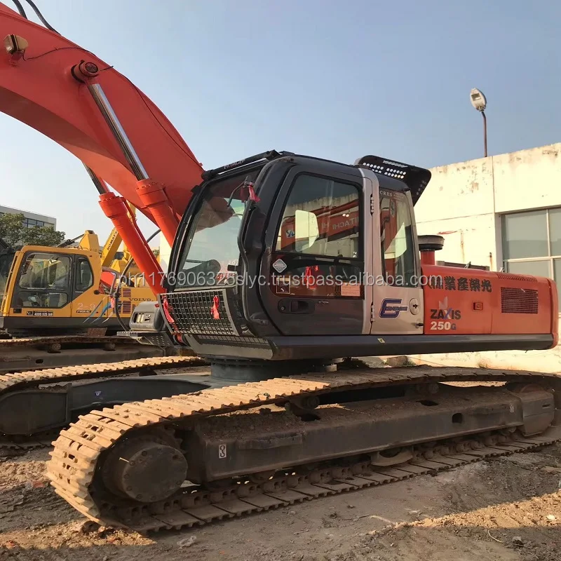 状况良好，二手日立ZX250履带式挖土机/日本原产日立挖掘机链条