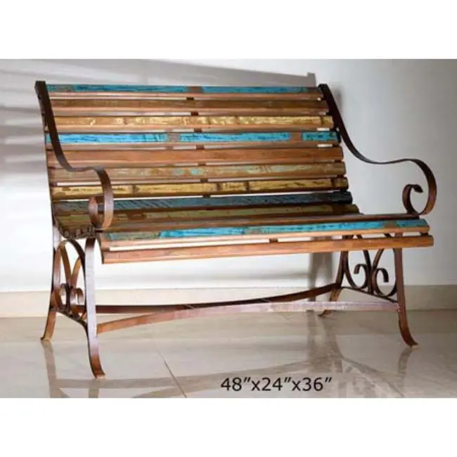 Reclaimed wood garden furniture