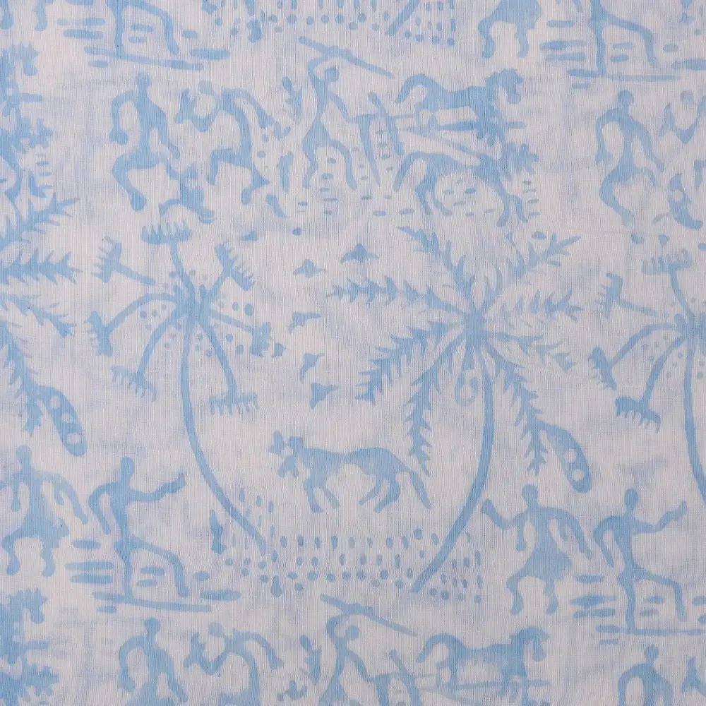 Хлопчатобумажная ткань с принтом в виде блоков джайпура от Yard, этническая индийская художественная обивка для Куртиса