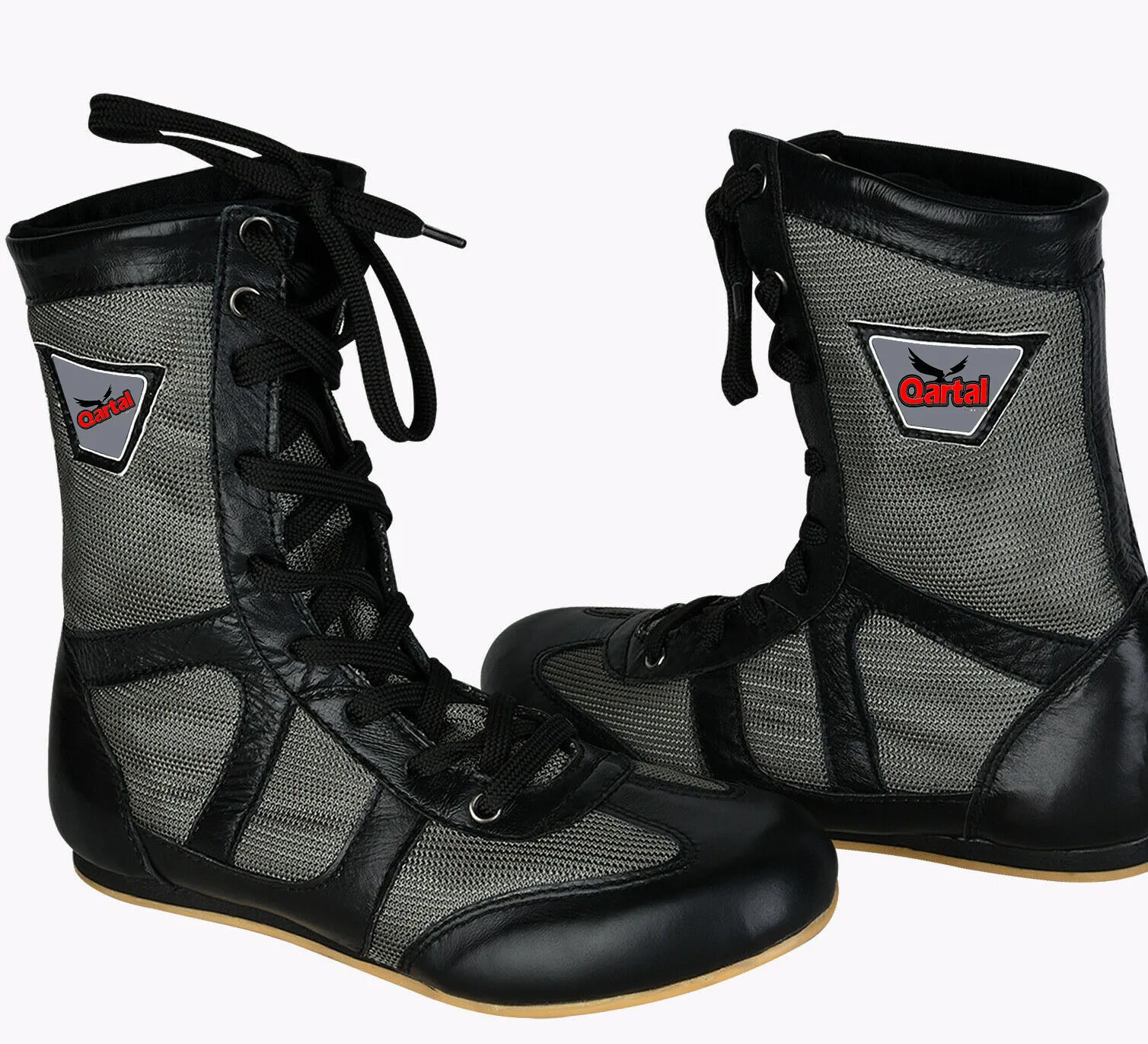 Индивидуальная длинная обувь для бокса из высококачественной искусственной кожи