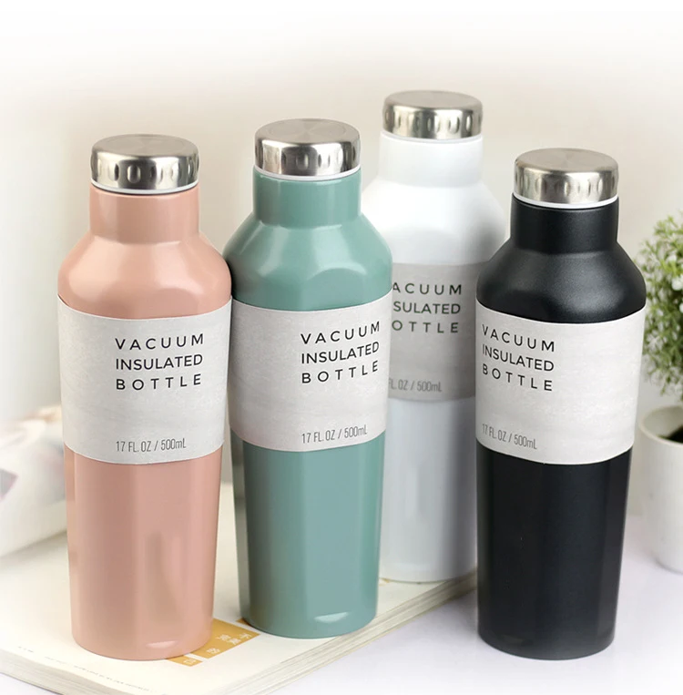 New 2024 Customizing Shape Hexagonal Sports Insulation Nice Large Vacuum Flask