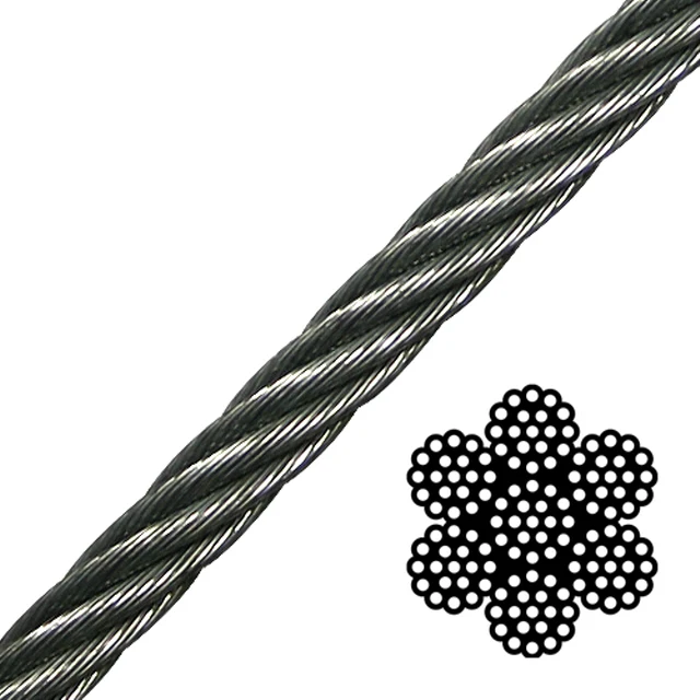 Low cost high carbon galvanized air craft cable steel cable