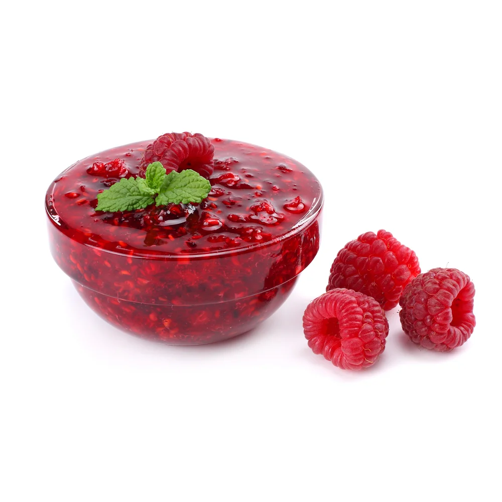 Vietnam Fresh Yummy Light Red Raspberry Puree Concentrate Fruit Jam With Shelf Life 1 Year In Bottle Packaging