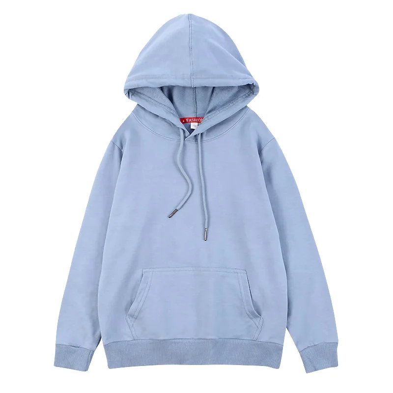 women's blue zip up moletom com capuz