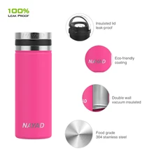 NAYAD New Design Eco-friendly Custom 304 Stainless Steel Sport Vacuum Water Bottle For Drinks