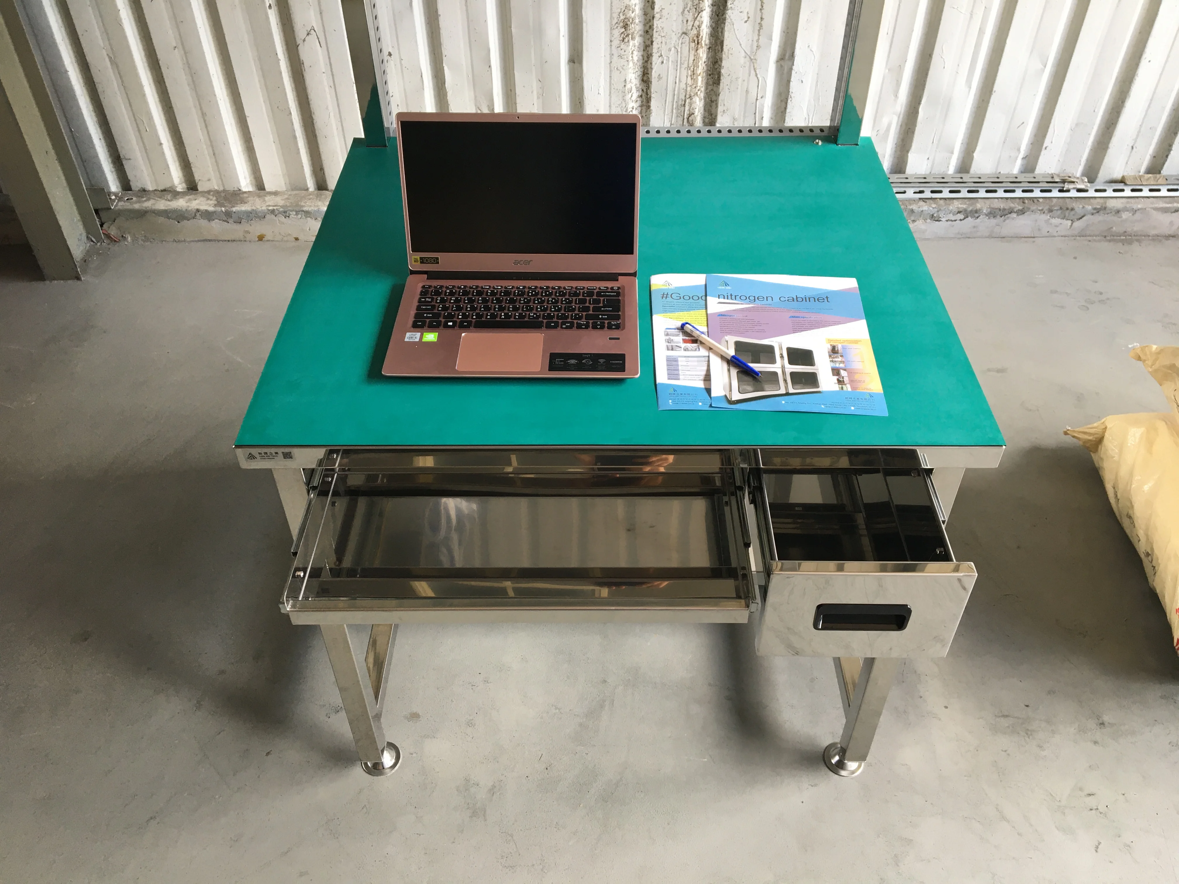 Испытательная станция, Рабочий стол из нержавеющей стали для лабораторной больницы