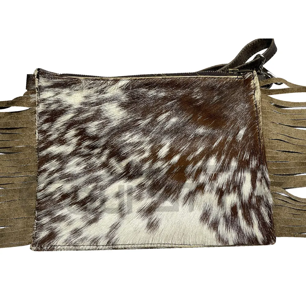 Cowhide Fringe Crossbody Purse - A Fusion of Western Flair – Western  Leather Goods