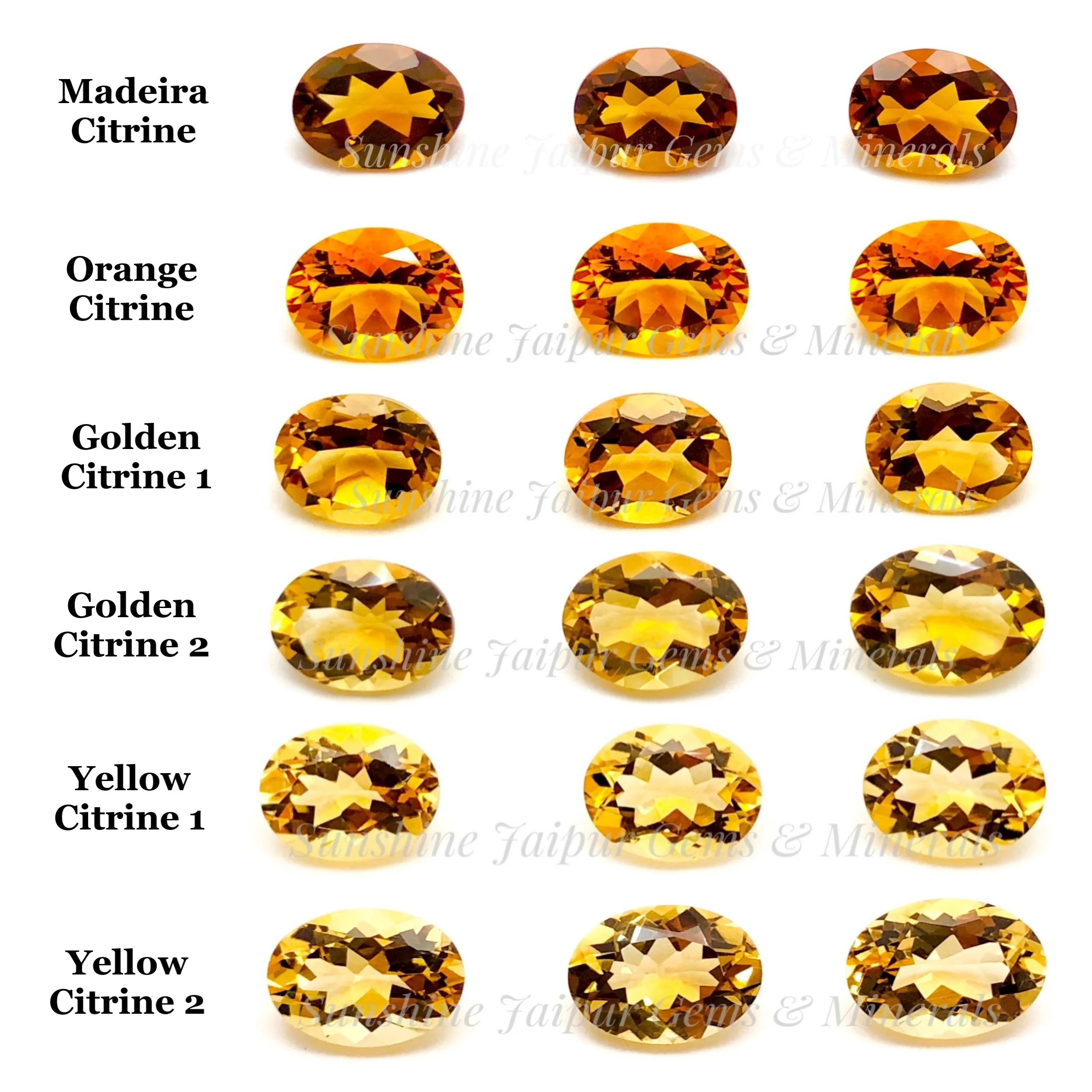 卸売工場価格 10x12mm 八角形カット 天然シトリン宝石 高品質