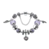 Bracciale da Donna Delicato Placcato in Oro Bianco e Viola