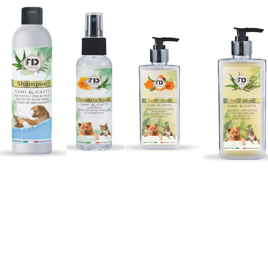 Top Pet Care Product Bundle Spray Pet Nose Cream Paws Gel And Soothing Shampoo For Dogs And Cats