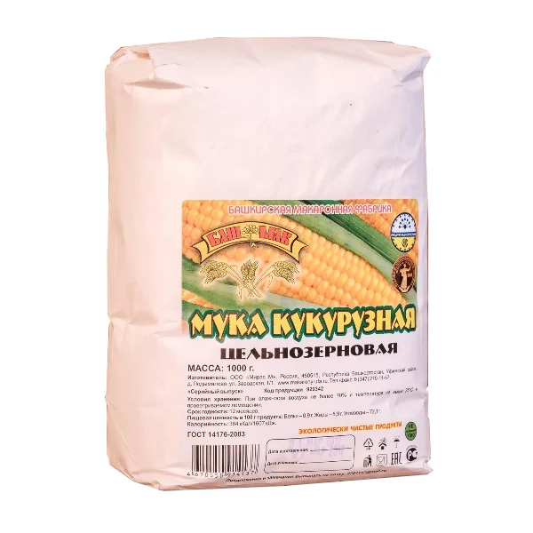 Зернистая кукурузная мука в порошке, белая мука для приготовления пищи