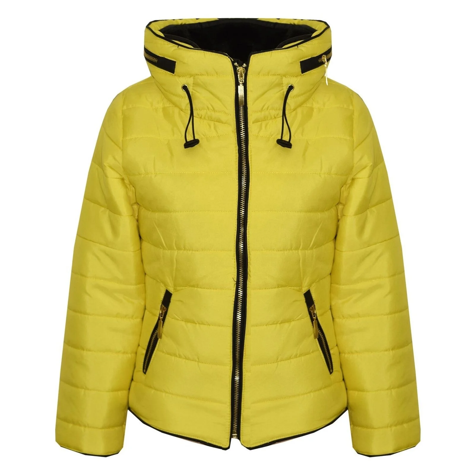 mustard bubble jacket