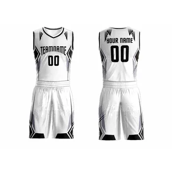 Basketball Jerseys and Shorts Custom Design Sportswear Uniform Team Name & Number for Men Youth Cheap Price OEM Factory Made