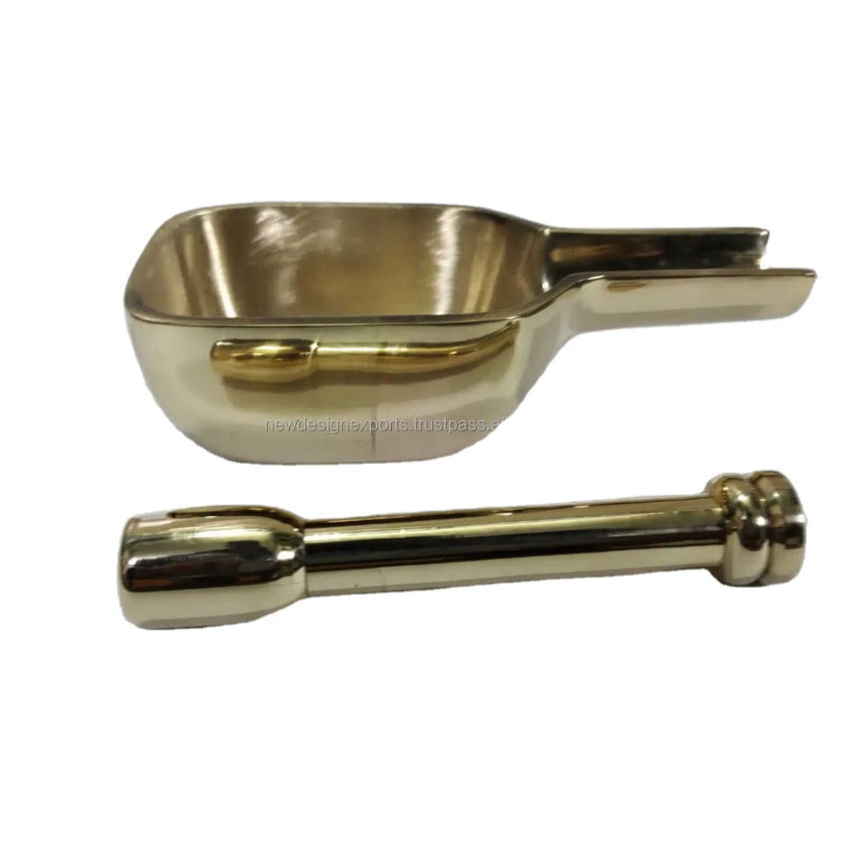  Pure Source India Brass Mortar Pestle Set, 1 Piece