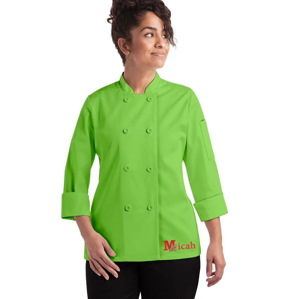 chef coats with zipper