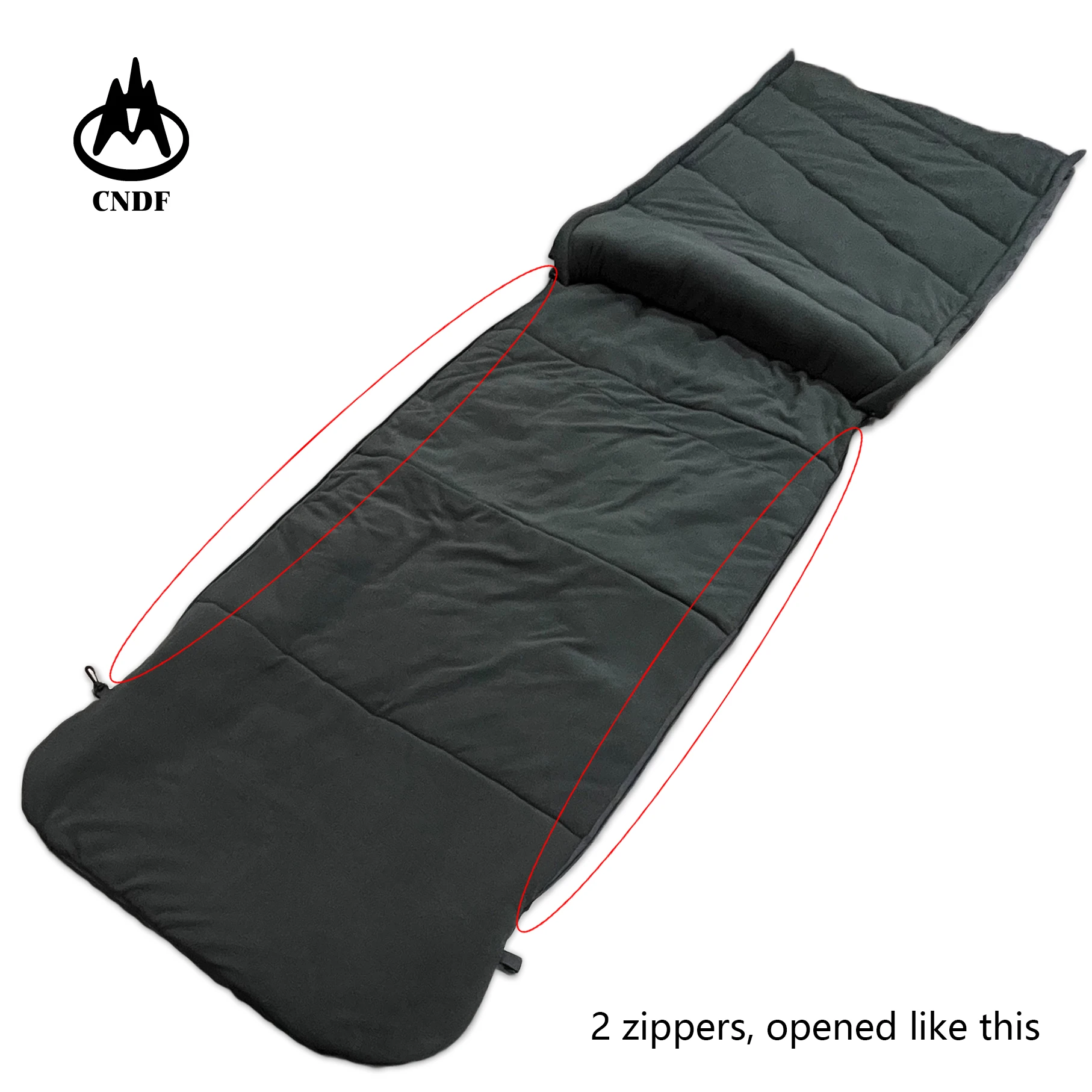 Waterproof 4.5kg Camp Bed Sleeping Bag Oxford Shell Fleece Lining For