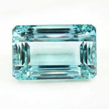 Naturel Aigue-Marine Trillion Coupe 43.30 Ct. Verdâtre Bleu Libre
