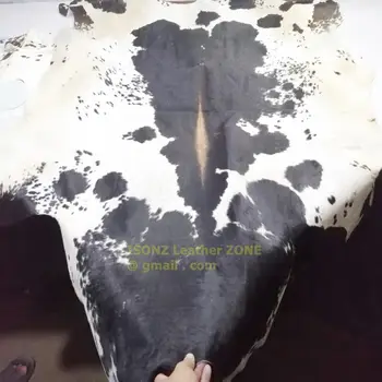 Carpet real cow leather rug dried cow skin with hollow embossed hair on leather