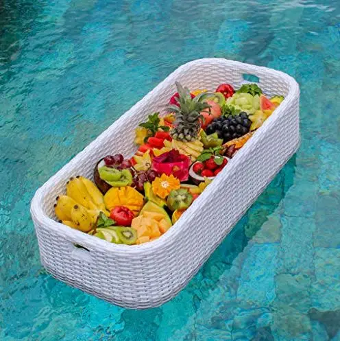 Rattan Floating Pool bar Serving Tray