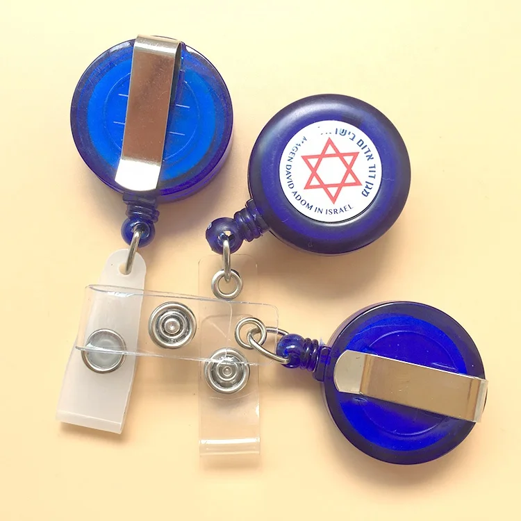 Round-Shaped Retractable Badge Holder