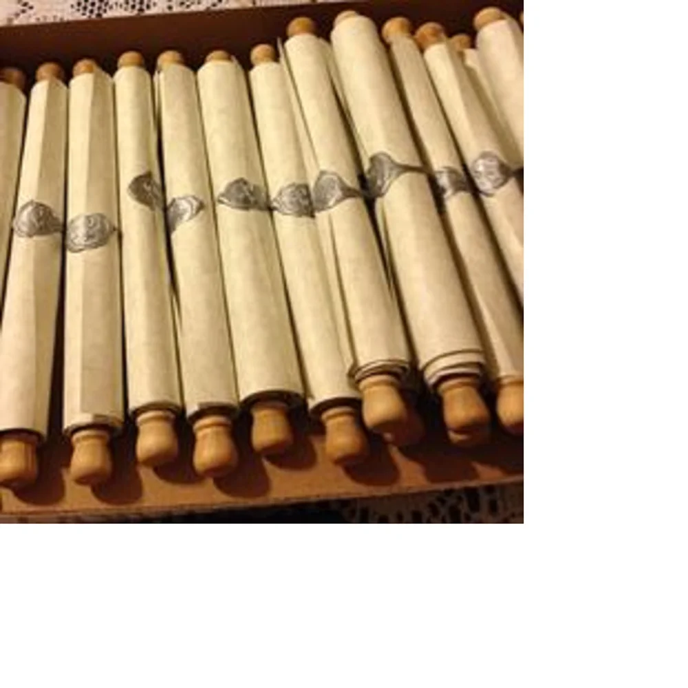 Plastic Scroll Rod in Various Finishes Ideal for Wedding Invitation Designers and Wedding Stationers Suitable for Resale