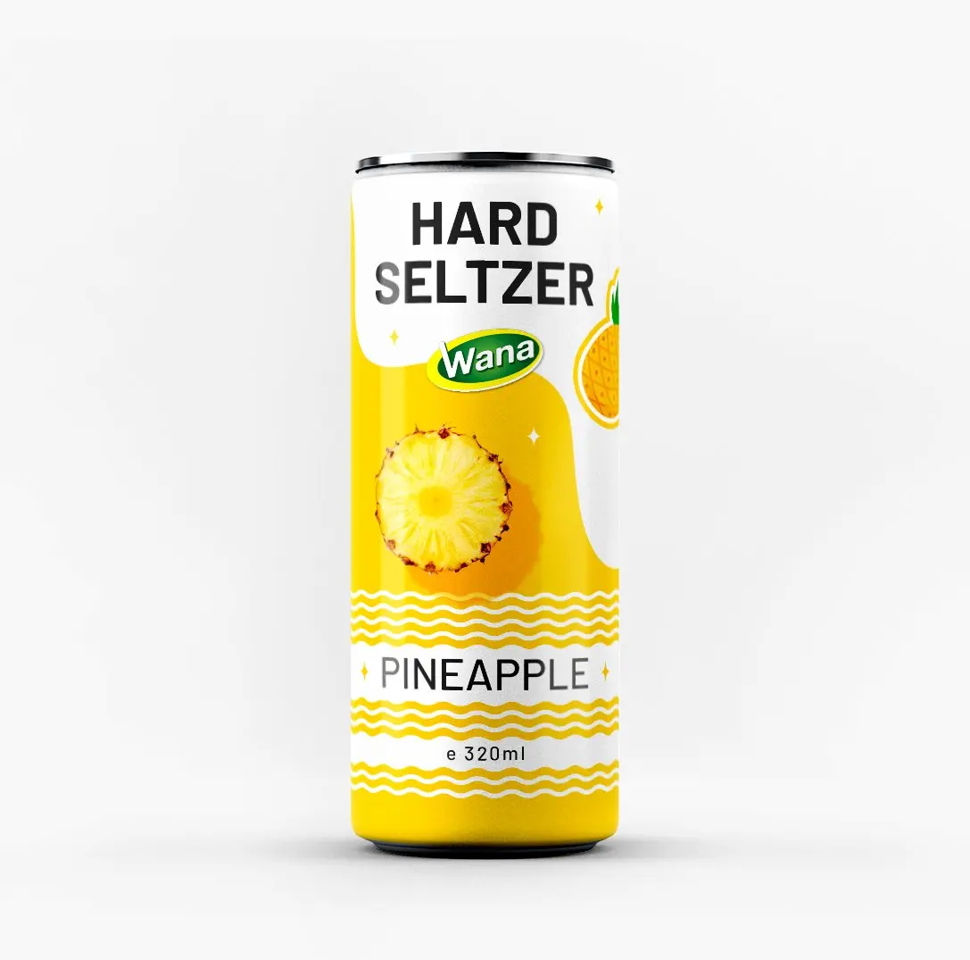Жесткий спирт Seltzer 5% с ароматом апельсина в консервированных напитках 320 мл-OEM или частная торговая марка
