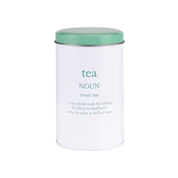 Nice can OEM food grade custom 180 grams tin round metal tinplate box printed cylinder white tea tin coffee tin