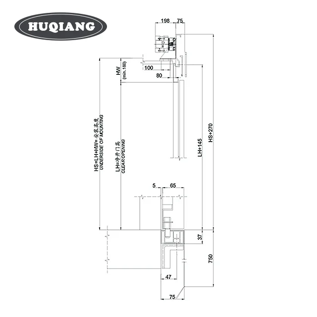 HQ Elevator Door Operator Elevator TWO PANELS CENTRE PARTING CAR DOORS TYPE02/C AUTOMATIC DOORS SERIES WWVF-01