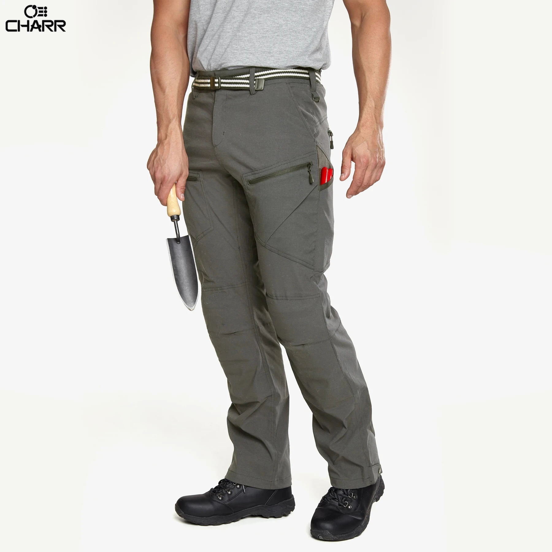 Lightweight Corduroy Workwear Bib Trousers Gardening Pants
