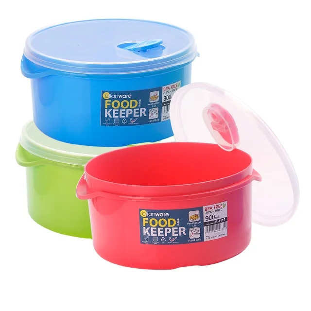 900ml 1500ml Bpa Free Plastic Pp Food Safe Microwavable Round Storage Container Keeper Containers Product On Alibaba 900ml 1500ml Bpa Free Plastic Pp