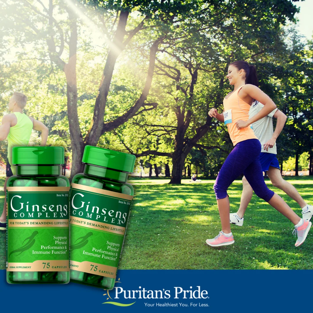 Wholesale Puritan's Pride Ginseng Complex 75 Capsules Usa Made