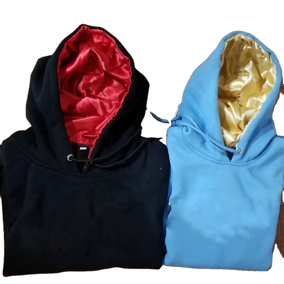 satin lined hoodie bulk