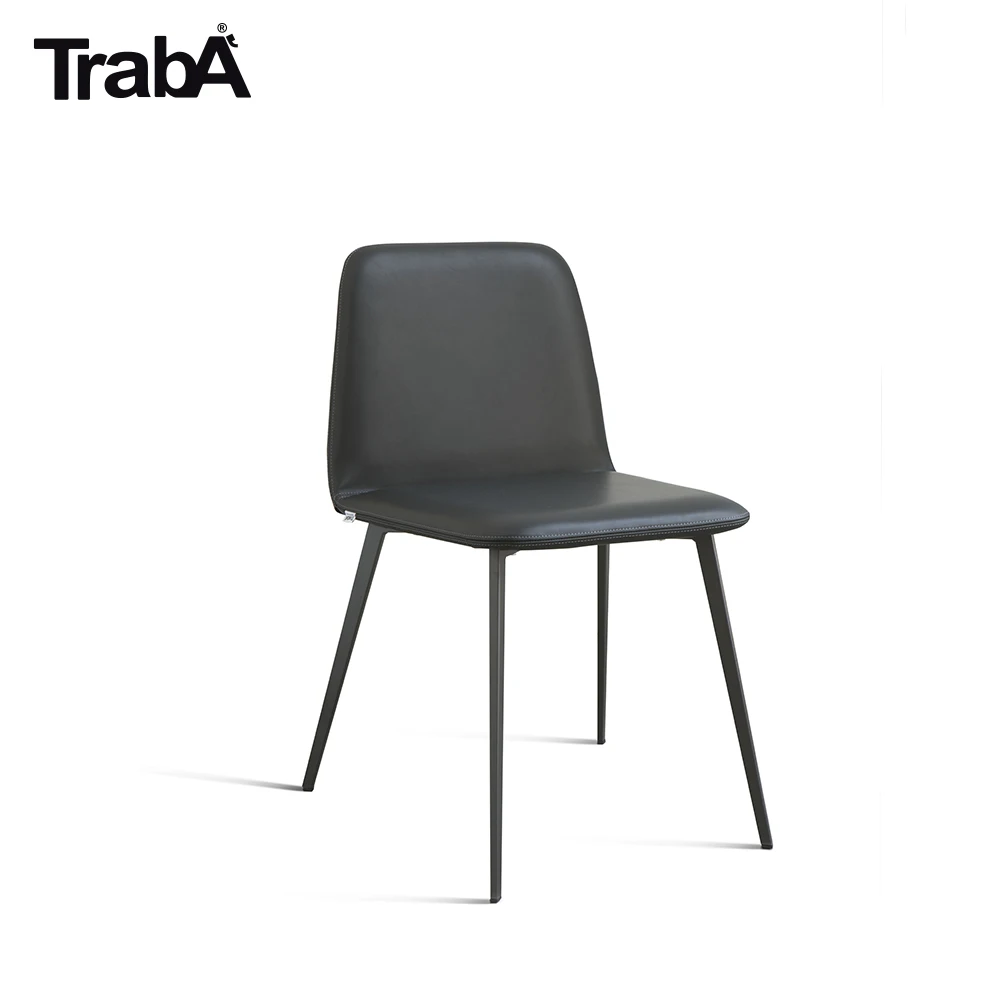 Top Quality Chair metal conic legs, shell fabric leather eco-leather