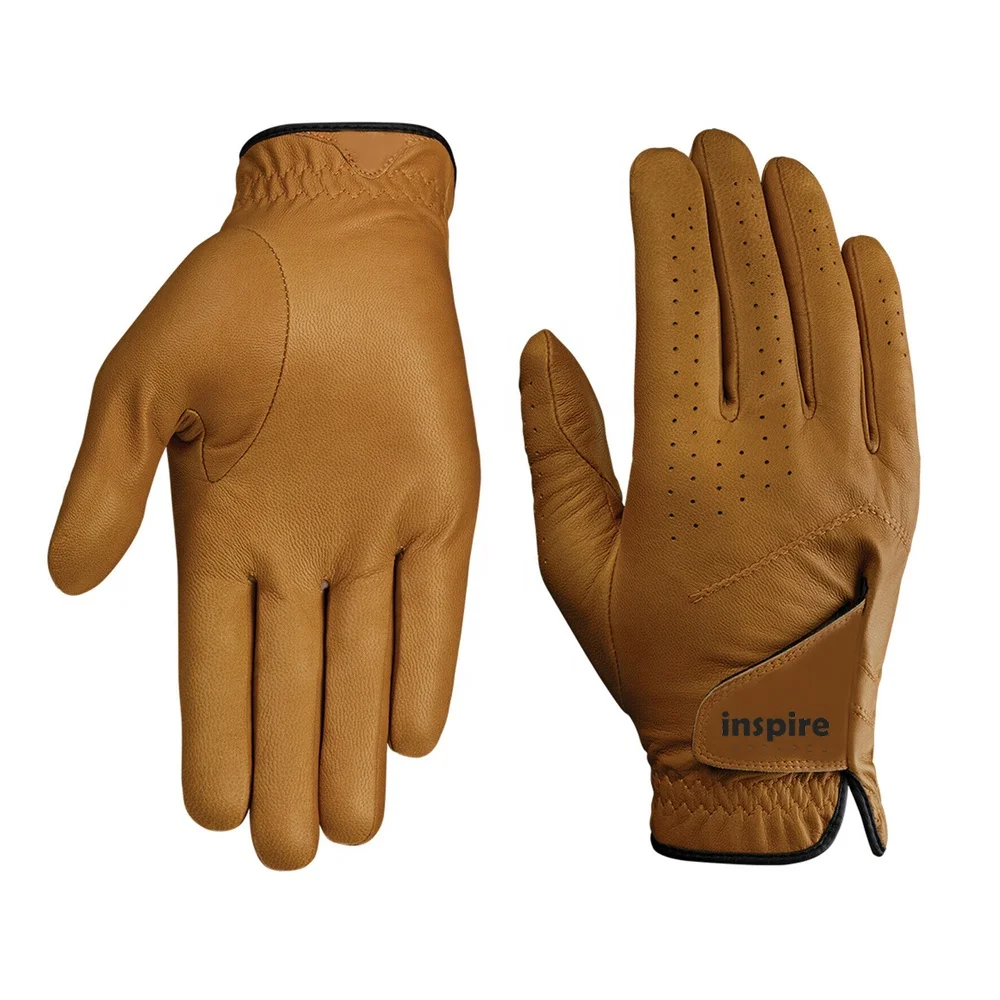 Golf Gloves Cabretta Leatherr Golf Glove Logo Golf Gloves By Inspire