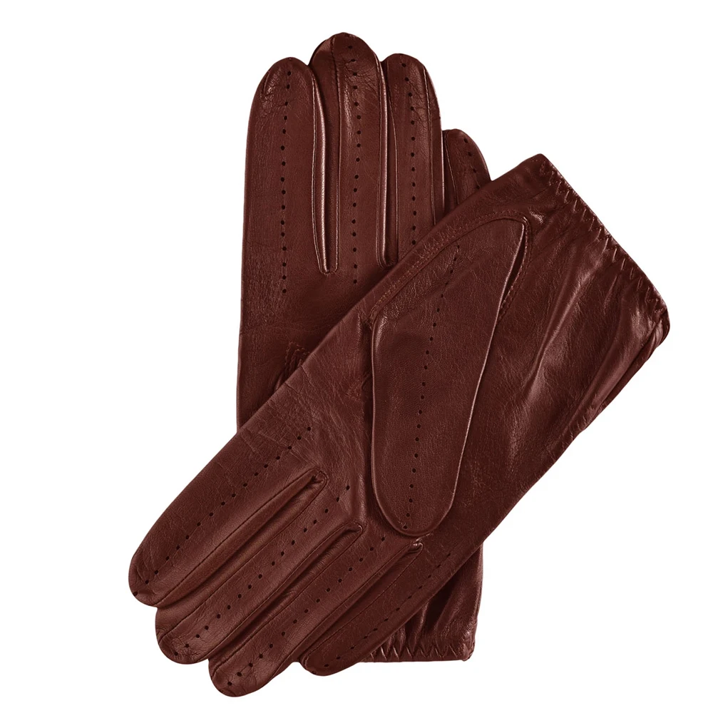 Модная одежда, теплые водительские перчатки, водонепроницаемые перчатки из овечьей кожи для вождения для мужчин