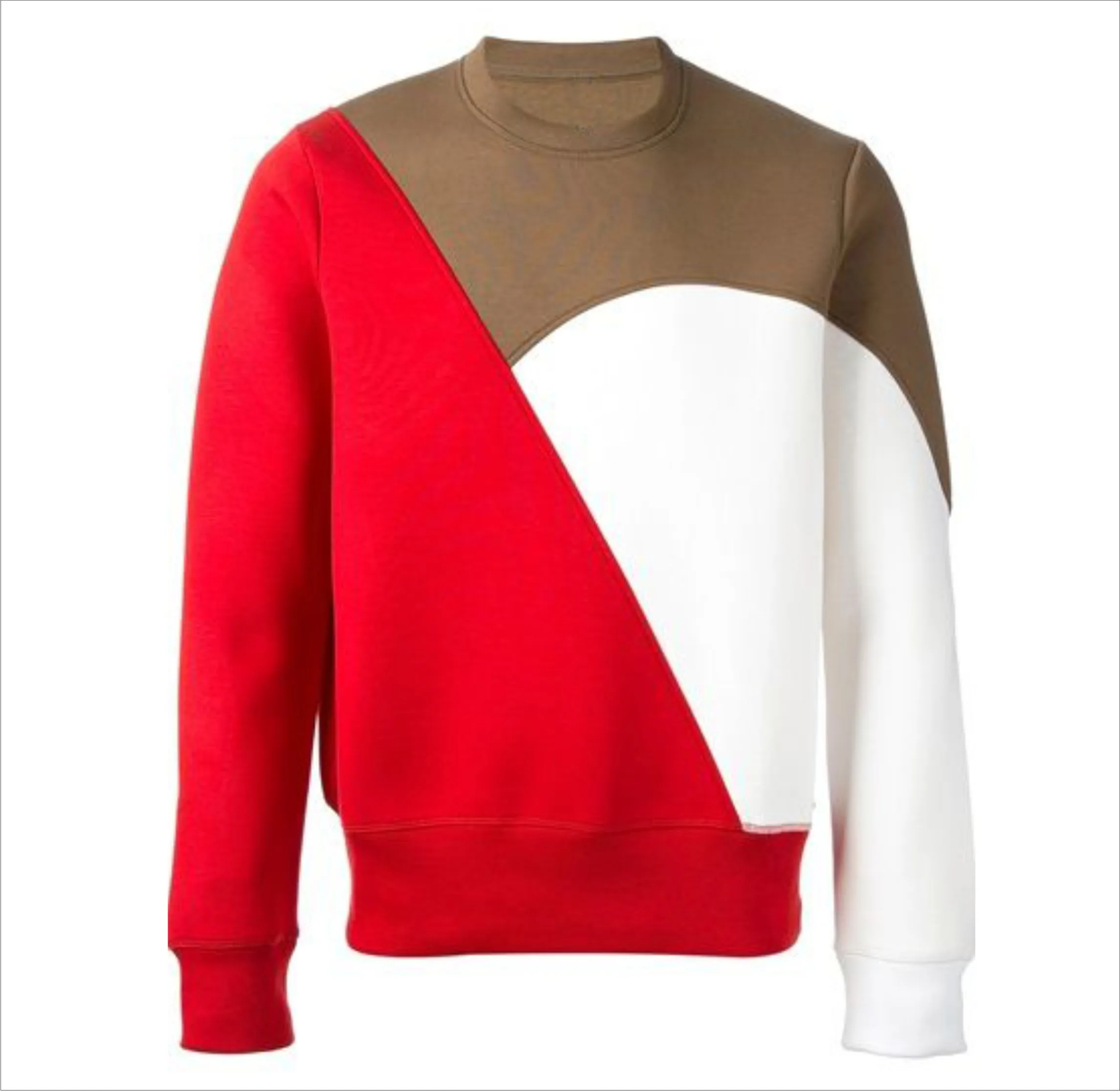 mens sports casual wear pullover crew neck printed long sleeve