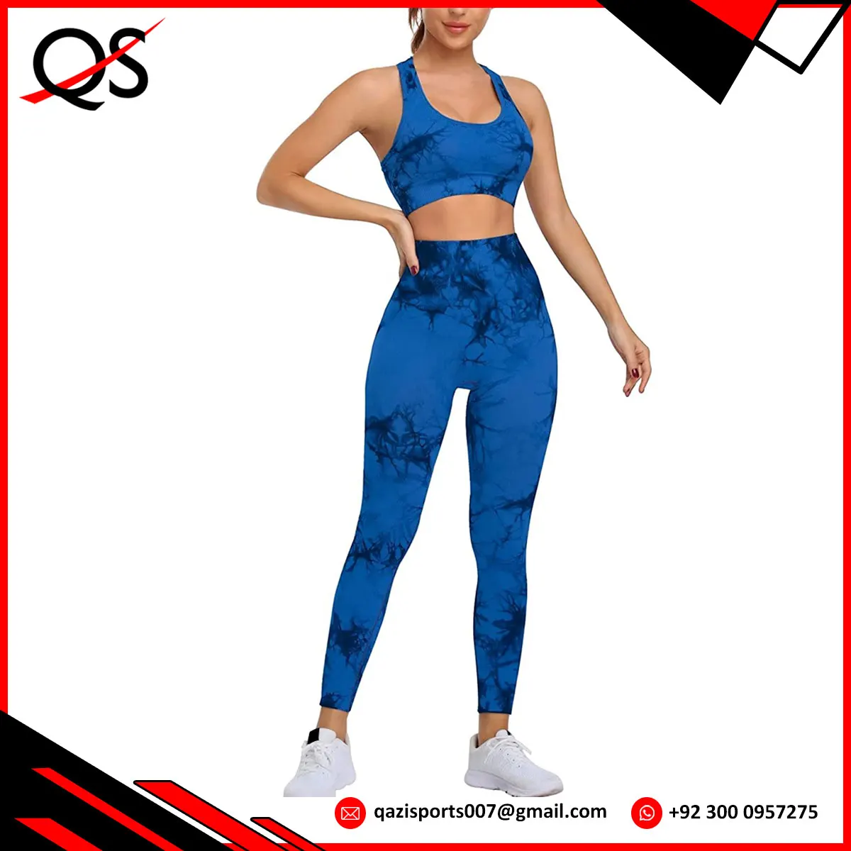 Training Sport Set Mit Crop Top Und High Waist Leggings Womens