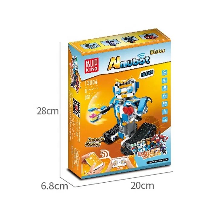 Diy Assembled Electric Robot Remote Control App Programming Robot Model Assemble Building Block Toys