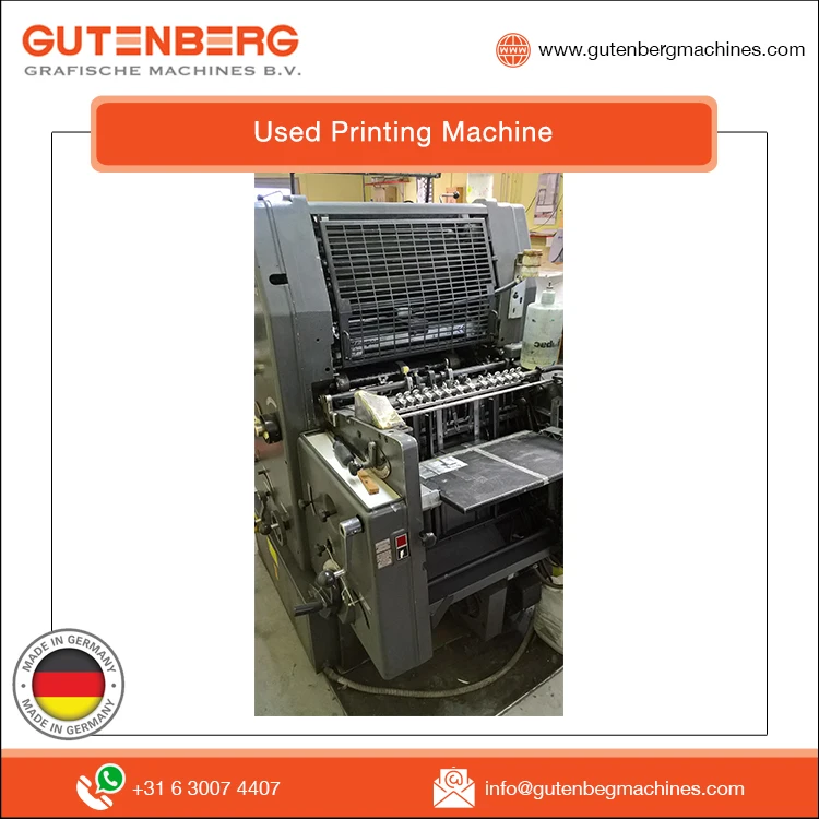 Hot Selling Machine Grade Two Color GTO 46 Used Offset Vinyl Sticker Printing Machine