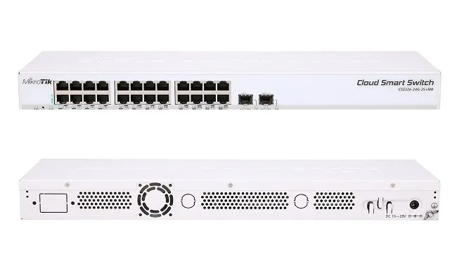 入荷中 HAPPYセレクトショップMikrotik CRS326-24G-2S RM network switch L2 Gigabit  Ethernet 10 100 1000 Grey Power over PoE