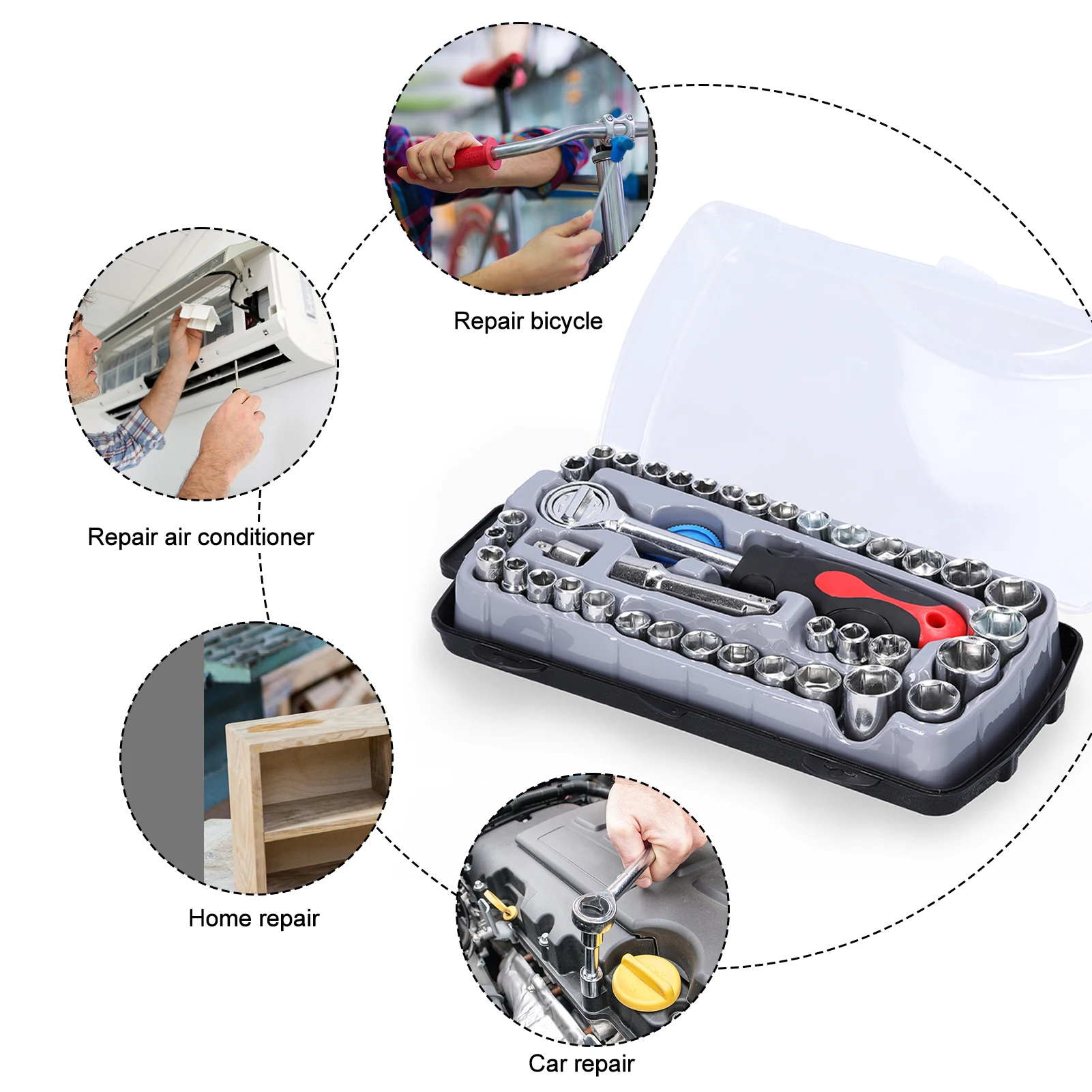 Conditioner Valve Ratchet Wrench with 2 Hexagon Bit Adapter Kit for Air  Refrigeration Tools and Equipment Repair Tools Clearanc - China Wrench, Service  Wrench