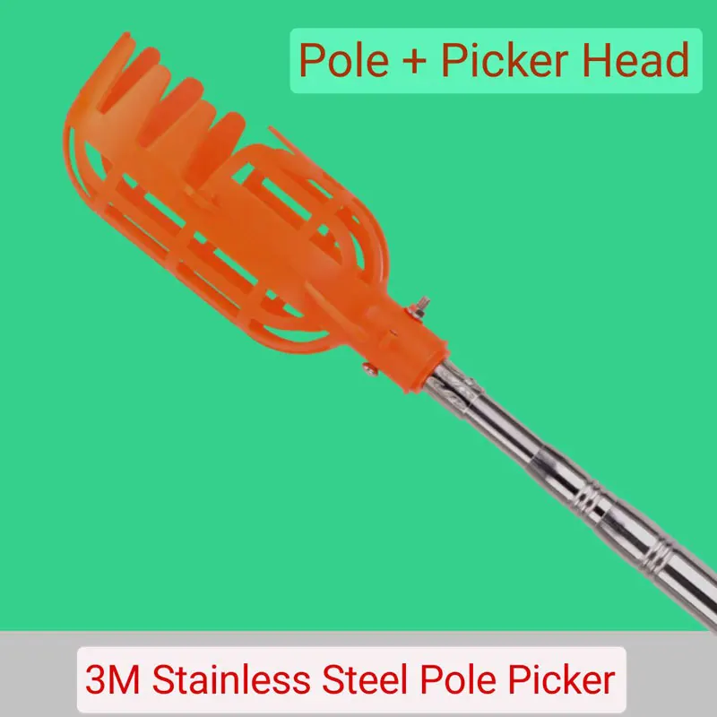 Разумная цена, длинная ручка, регулируемый инструмент, садовая корзина для обрезки фруктов